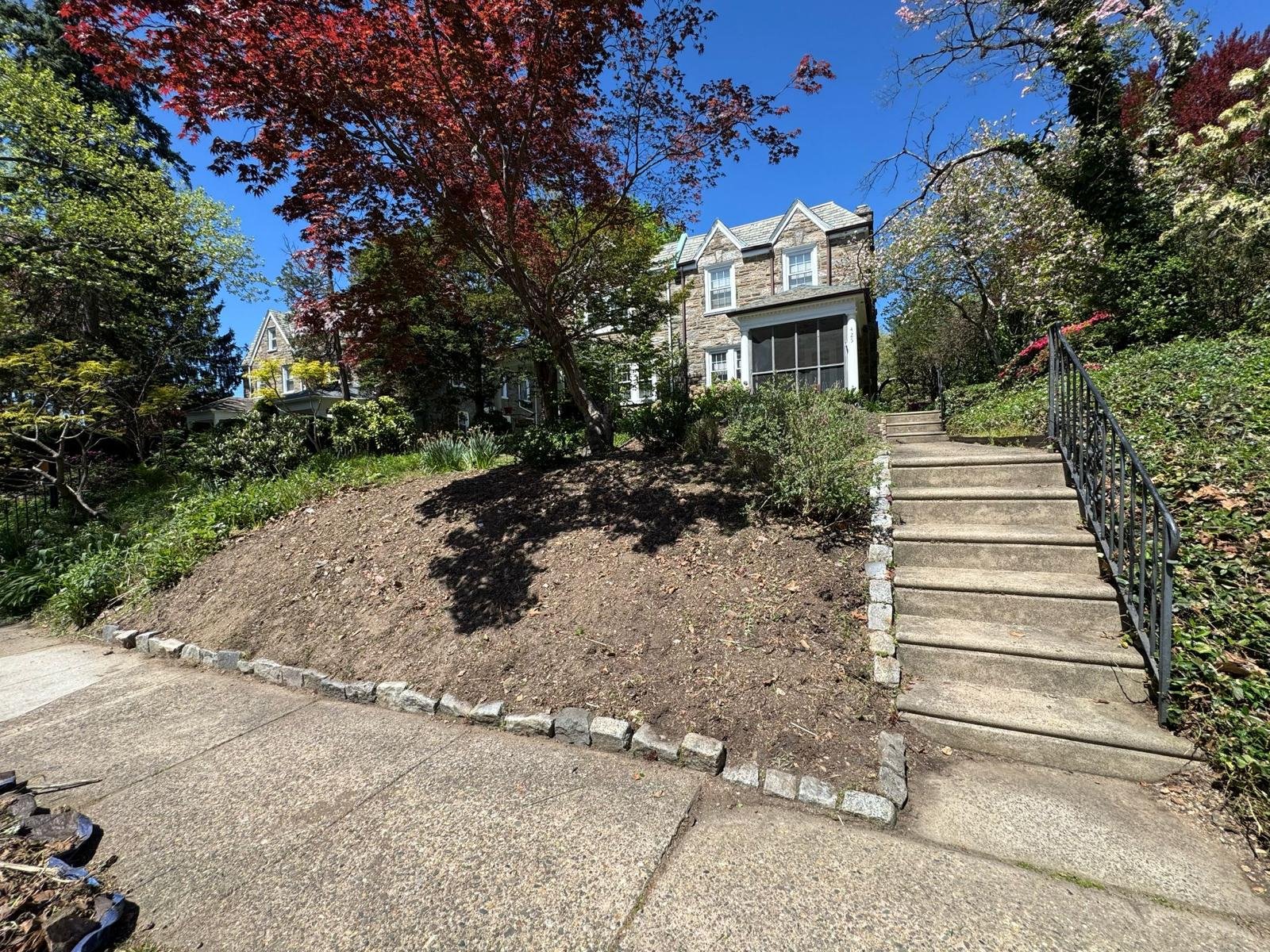 Yard cleanup work by Green Force Property Services
